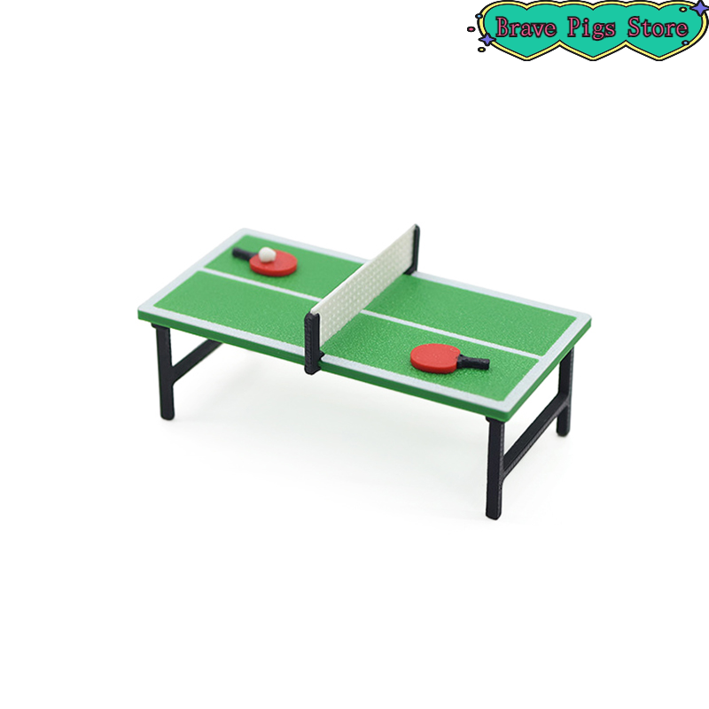 Table Tennis No 1 - 1:12 Miniatur Raket Tenis Meja Model