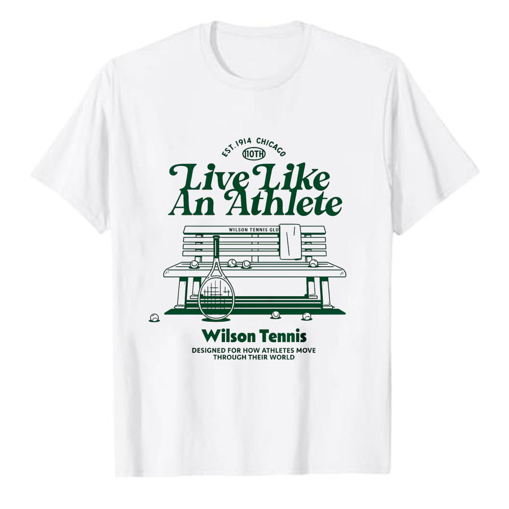 Table Tennis Daily - Kaos Pria Musim Panas Bahan Katun