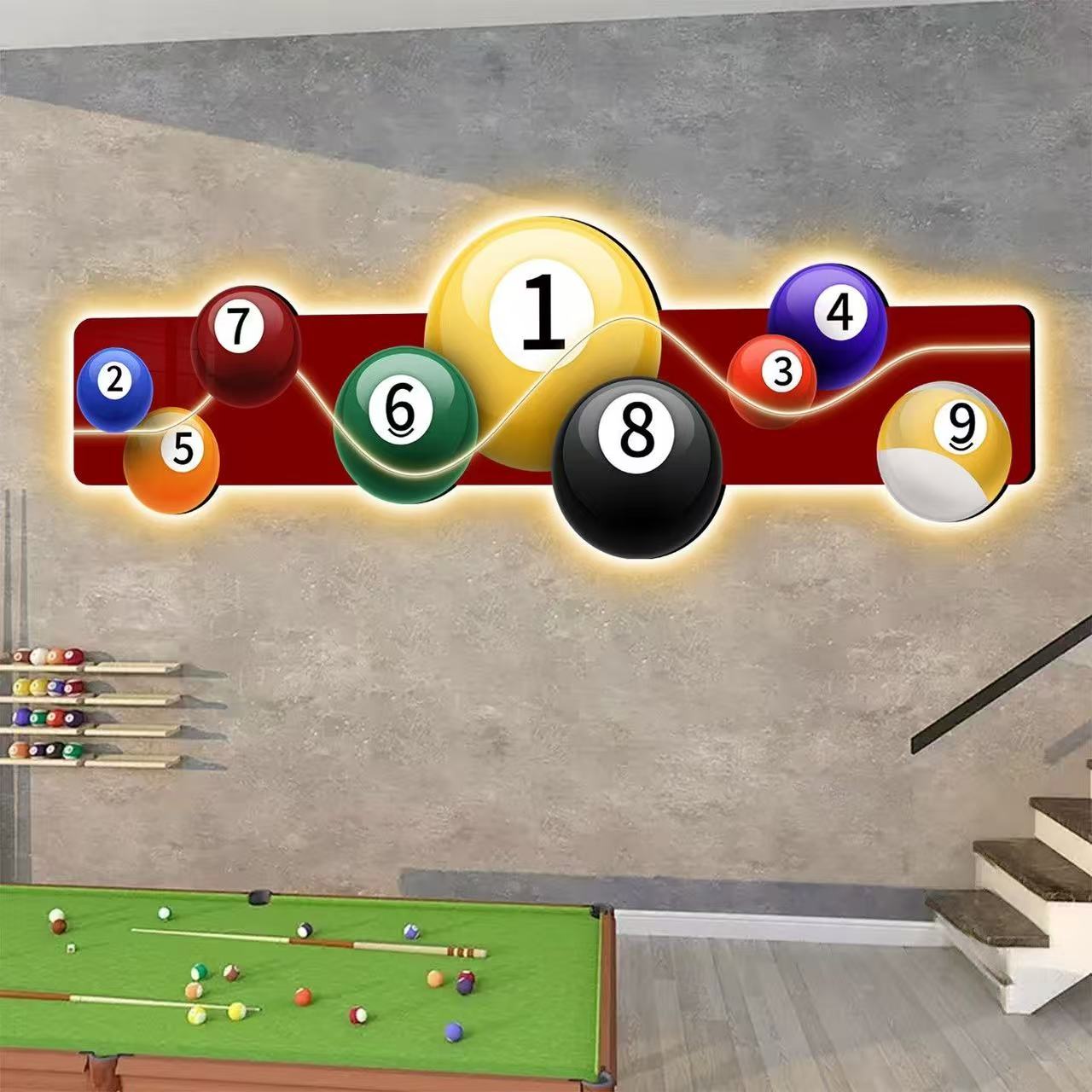 Lukisan Dekorasi Ruang Biliar  - Table Tennis No 1 ulasan dan harga