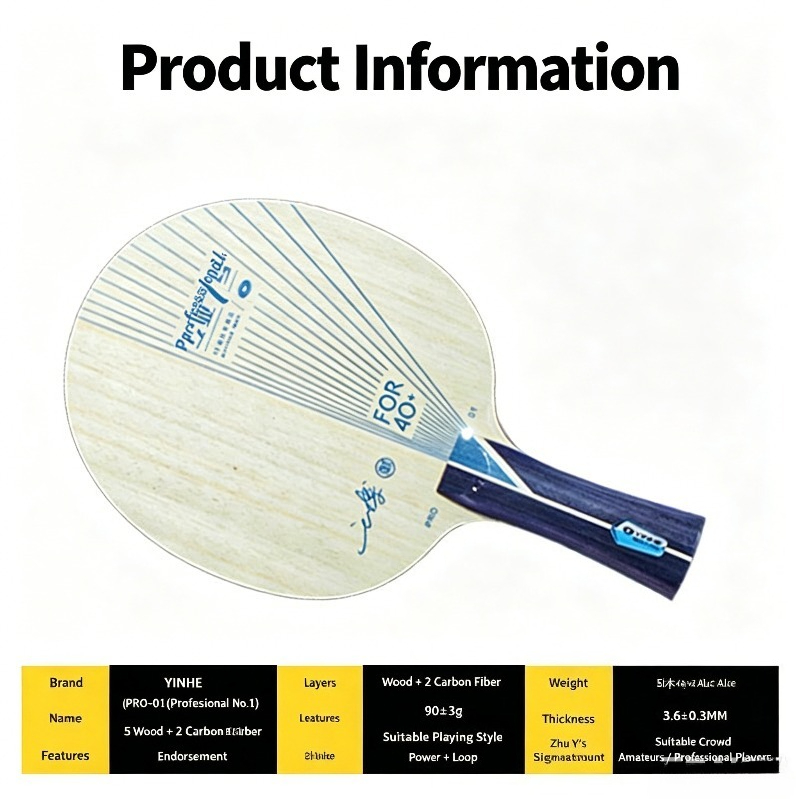 Pisau Tenis Meja YINHE PRO 01  - Table Tennis No 1 ulasan dan harga