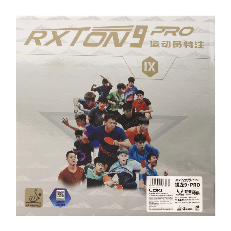 LOKI RXTON 9 PRO Karet Tenis M - Table Tennis Player ulasan dan harga
