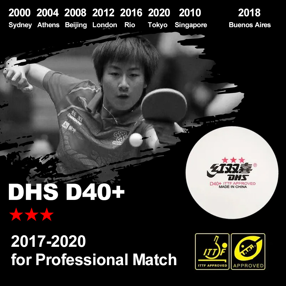 DHS D40 + DJ40 + bola Ping Pon - Table Tennis Daily ulasan dan harga