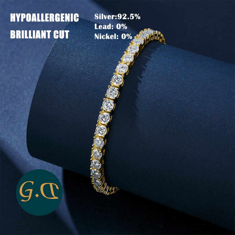 Gelang Tenis Moissanite 2mm-5m - Table Tennis Daily ulasan dan harga